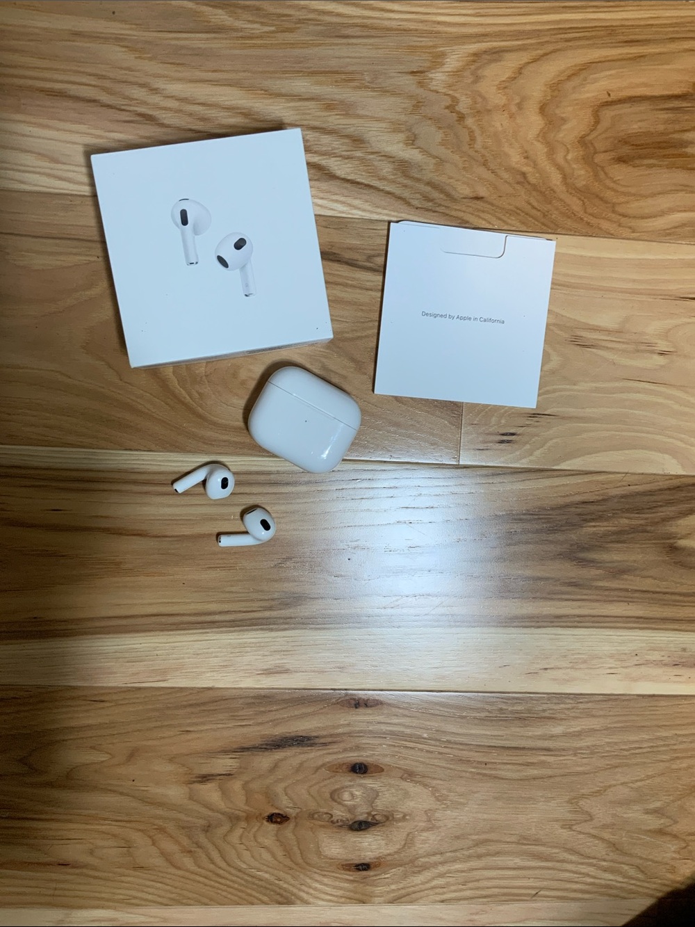 Apple White AirPods with Charging Case and Boxes
